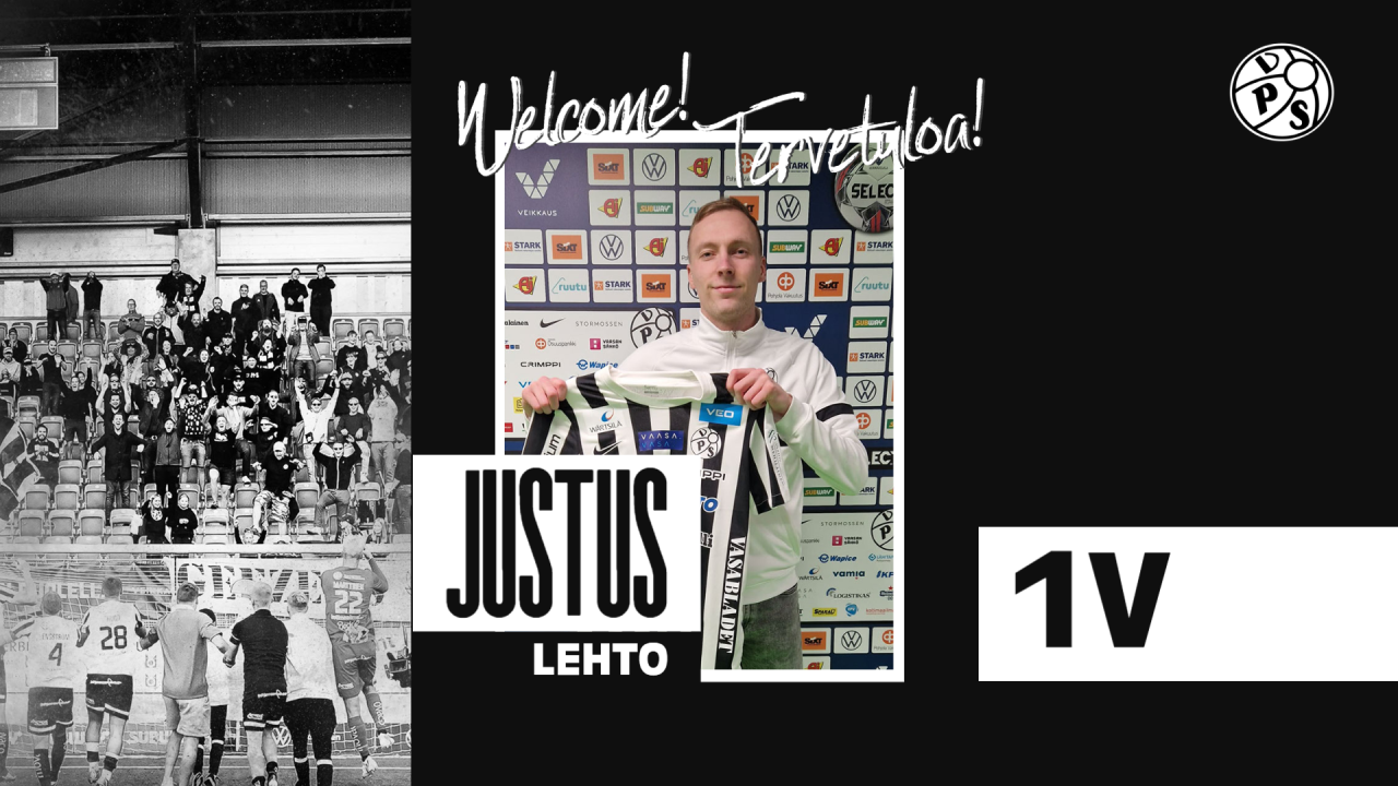 Tervetuloa Vaasan Palloseuraan Justus Lehto!