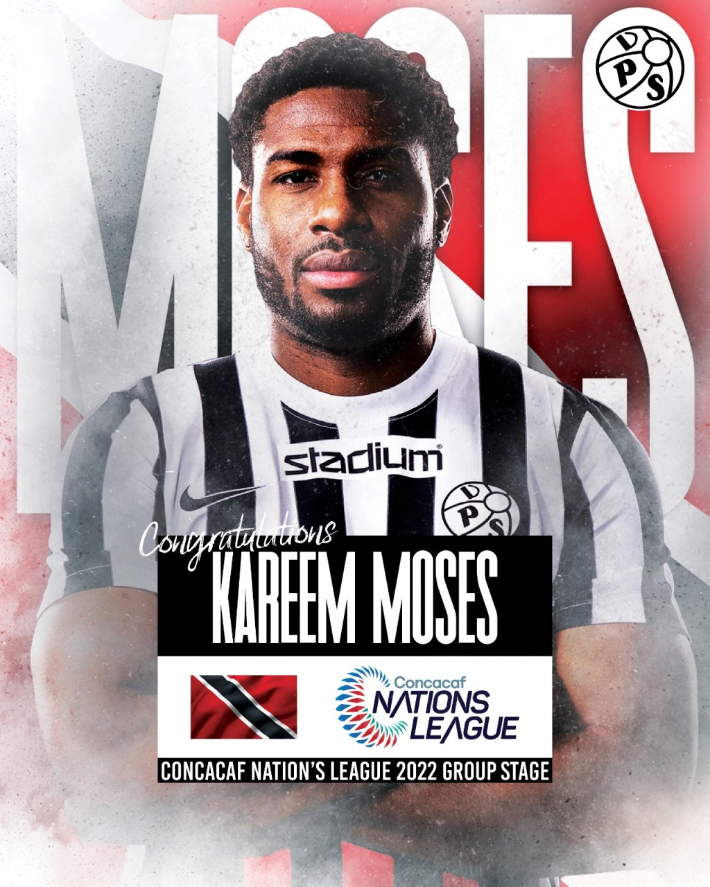 Kareem Moses edustamaan Trinidad ja Tobagoa CONCACAF Nations Leaguessa!